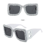 LARGE FRAME B SHAPED TRENDY SUNGLASSES_CWASG0857