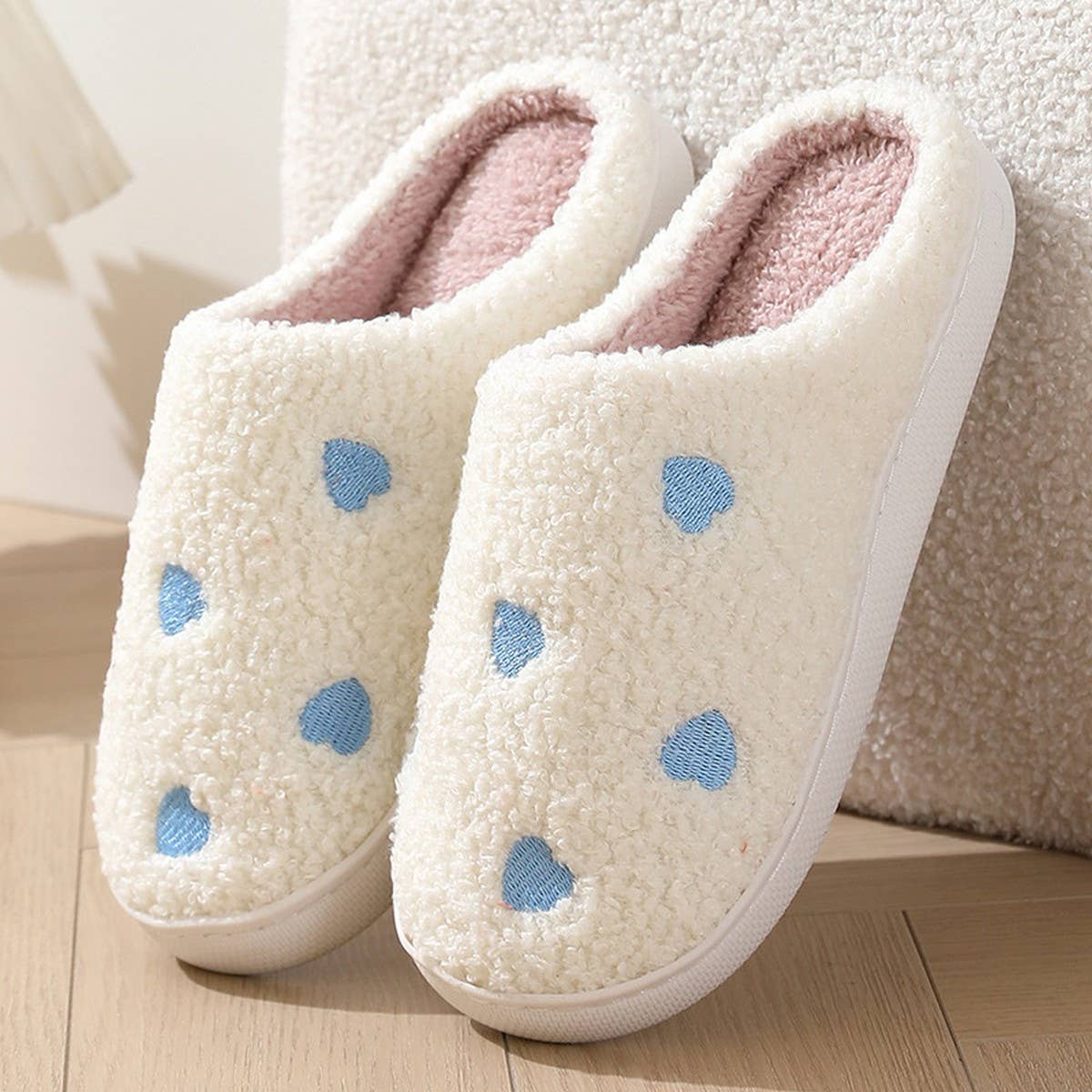 CUTE CARTOON LITTLE HEART WINTER COTTON SLIPPERS_CWMM3071