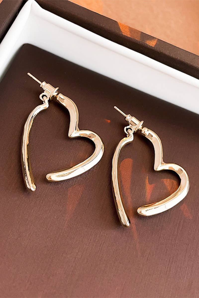 HEART HOOP FASHION EARRINGS_CWAJE0336
