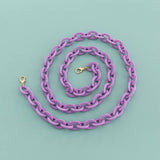 47 OVAL 0 67 0 98 ACRYLIC CHAIN BAG STRAP_CWMM5099