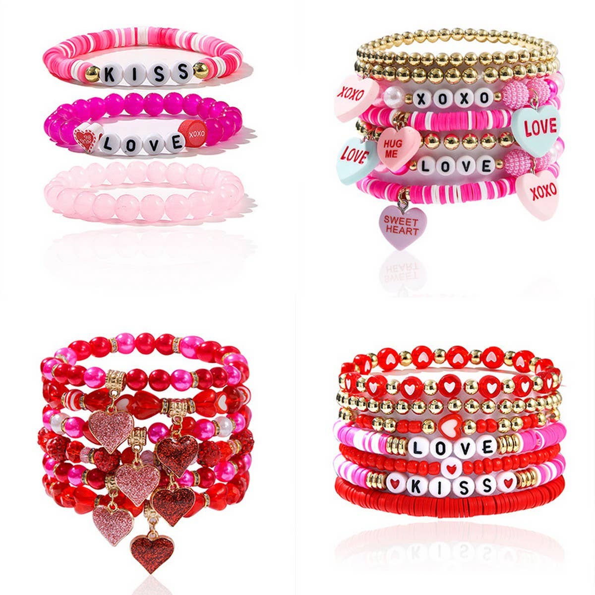 LOVE LOVE LOVE FRIENDSHIP GIFT HANDMADE BRACELET_CWMM3510