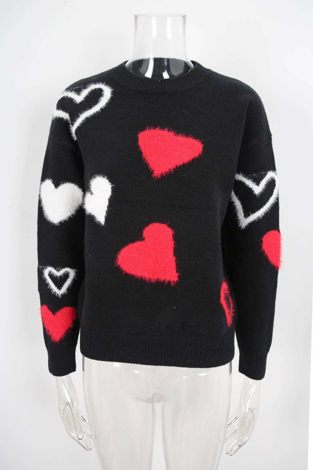 Valentines Day Little Hearts Jacquard Sweater