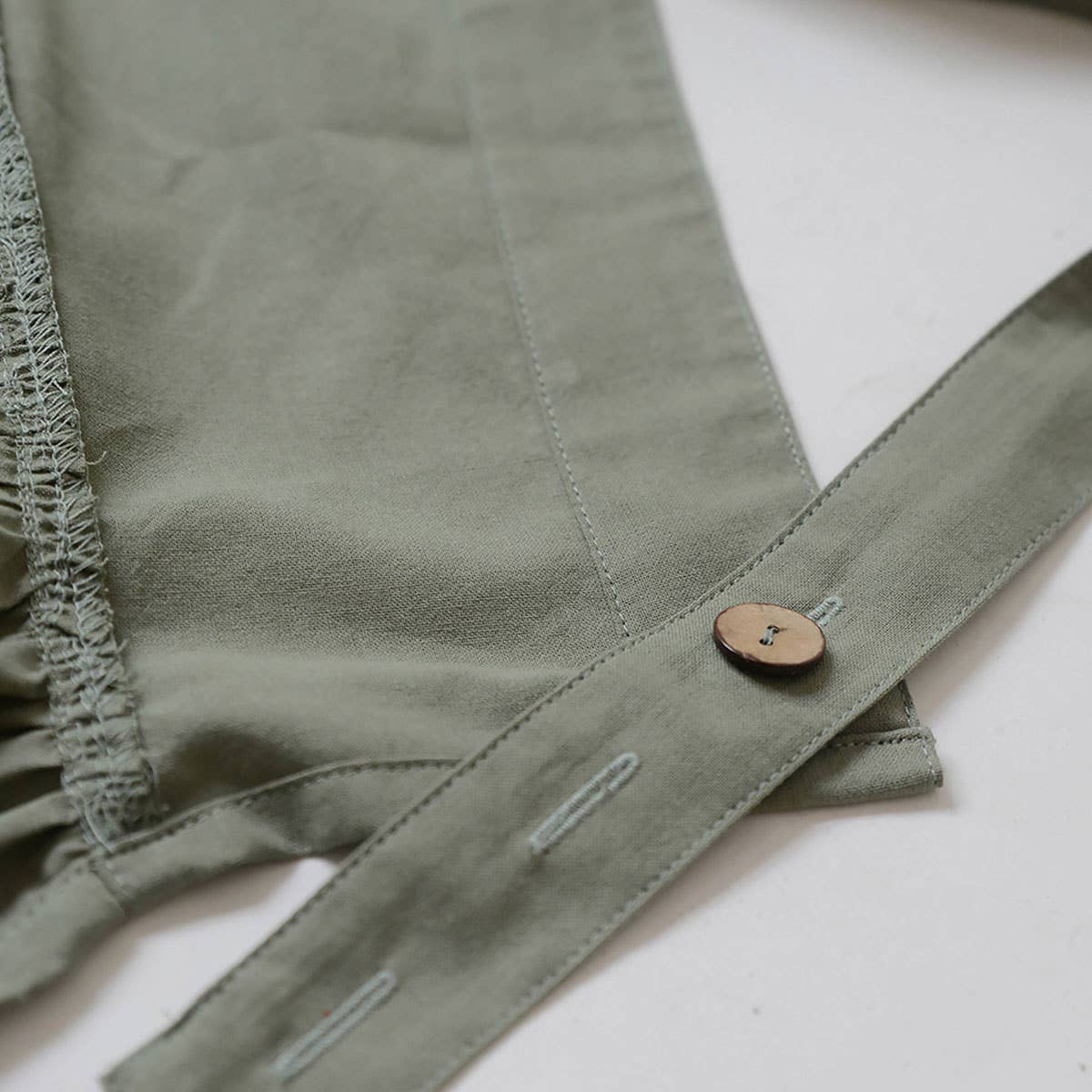 KITCHEN FLORIST WORK LINEN APRON WITH POCKETS_CWMM3295