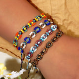 COLORFUL FLOWER RICE BEADS HANDMADE BEADED BRACELET_CWMM3803