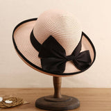 SUMMER EXQUISITE BEACH SUN PROTECTION STRAW HAT_CWAH3435
