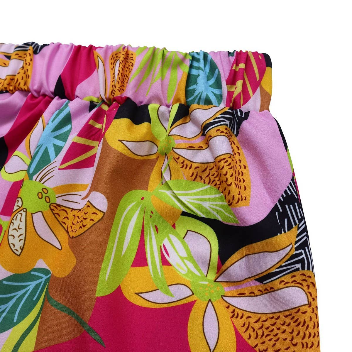 PRINTED TIE SHIRT WIDE LEG PANTS TWO PIECE SET_CWSTB1139