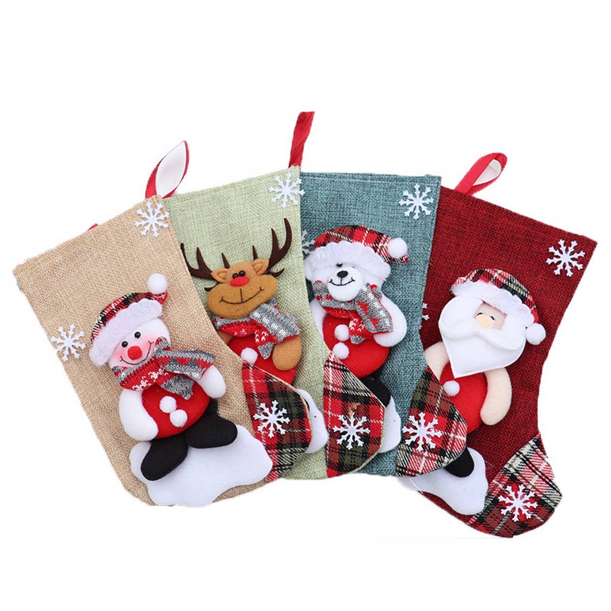SANTA CLAUS SNOWMAN SOCKS GIFT CHRISTMAS BAG_CWMM1895