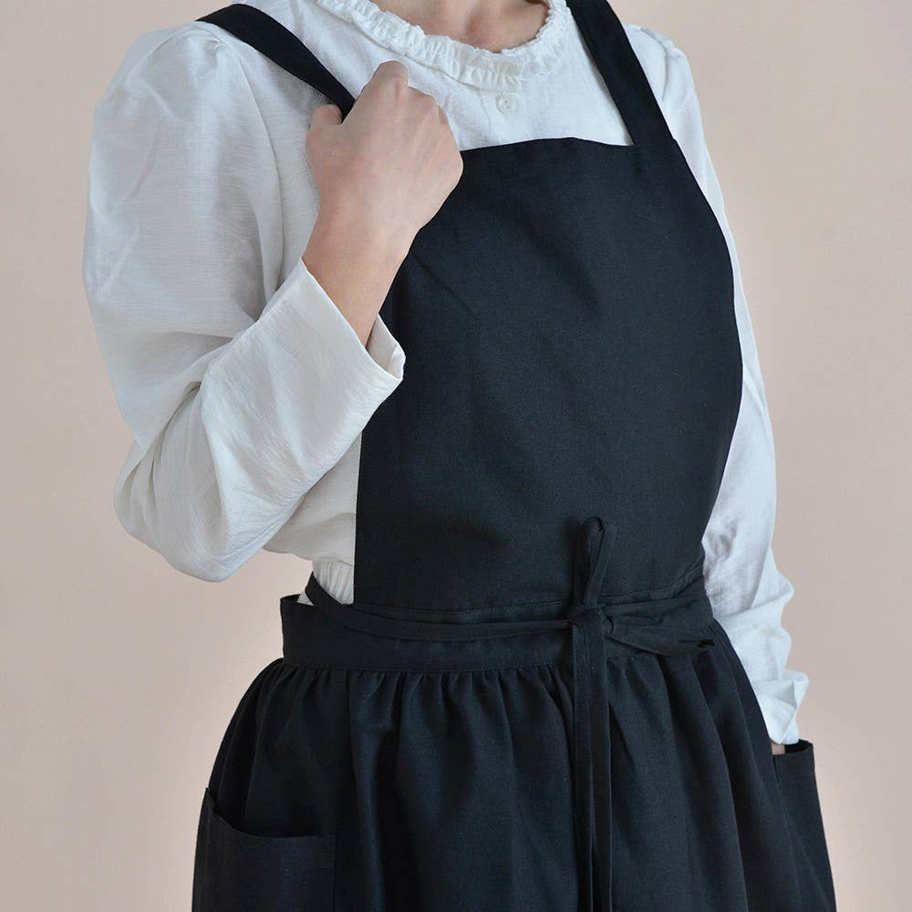 Waterproof Cotton Linen Apron Aprons With Pocket_Cwmm3287