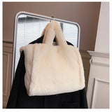 PLUSH FUR HANDBAG WOMEN CROSSBODY TOTE_CUAB00593