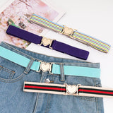 LOVE ALLOY ELASTIC BAND ELASTIC WOVEN CANVAS BELT_CWABE0680