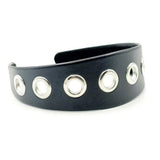 ELEGANT PUNK WIDE PU HEADBAND WITH LARGE STUDS_CWAHA6316