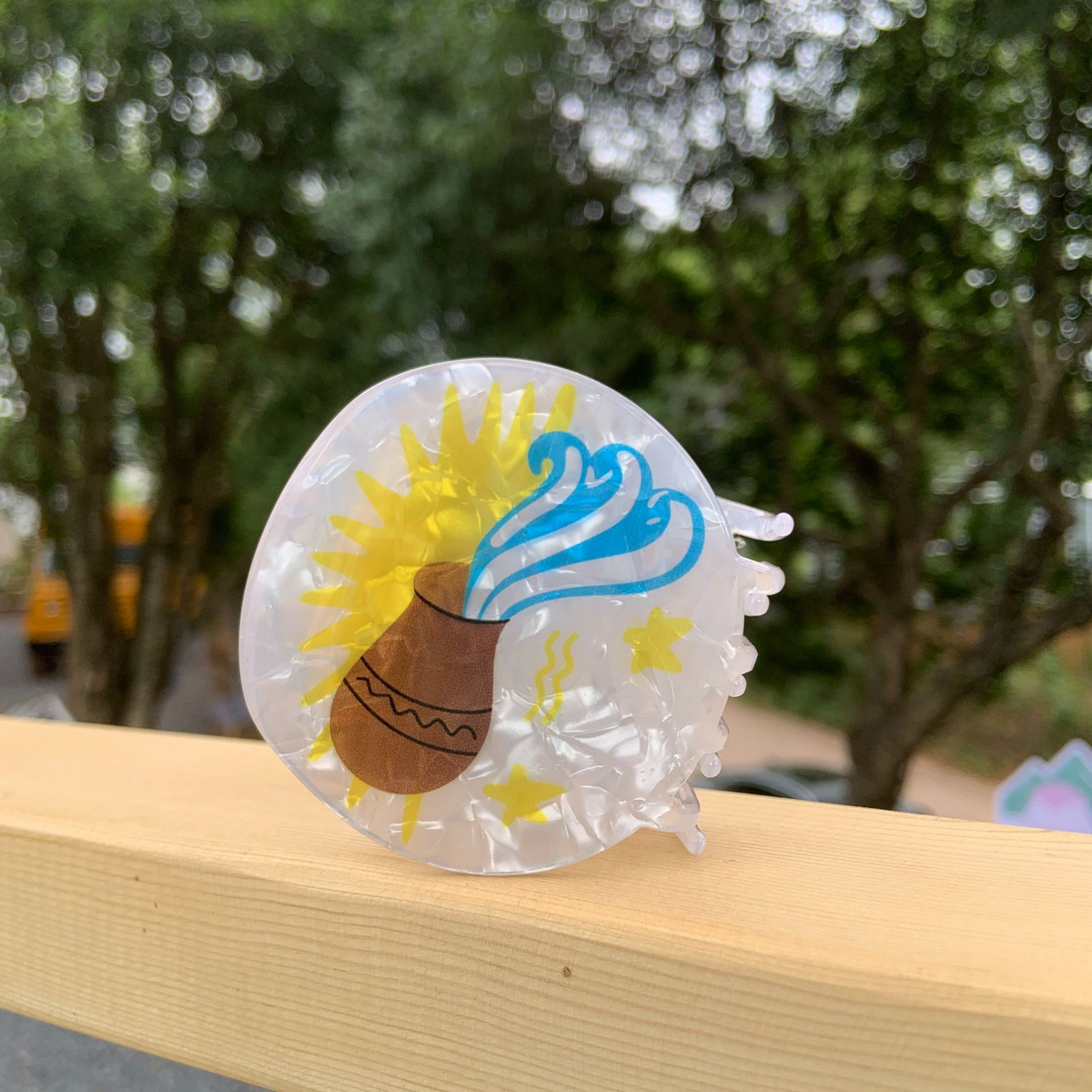 Star Sign Claw Clip Acrylic Cute Hair Accessor_Cwaha2141