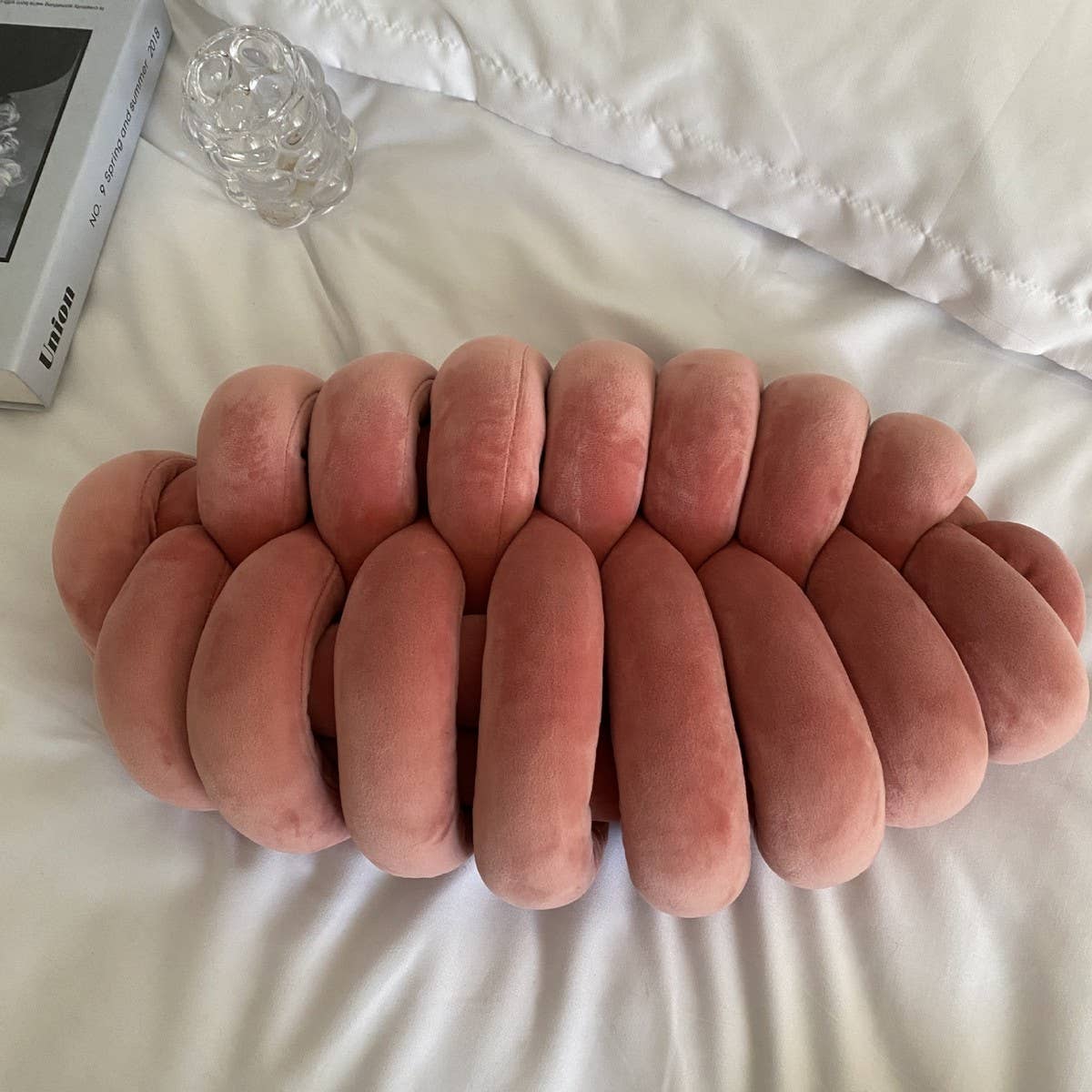 CATERPILLAR WOVEN PILLOW CUSHION_CWMM0860