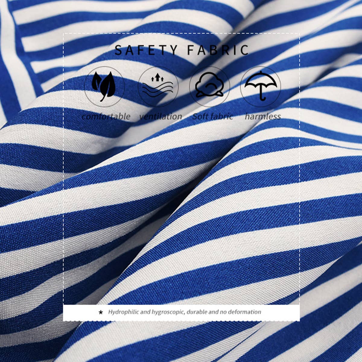 Striped Lapel Halter Dress With Puffy Sleeves