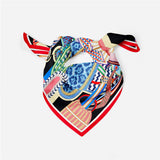 Thin Versatile Printed Square Scarf