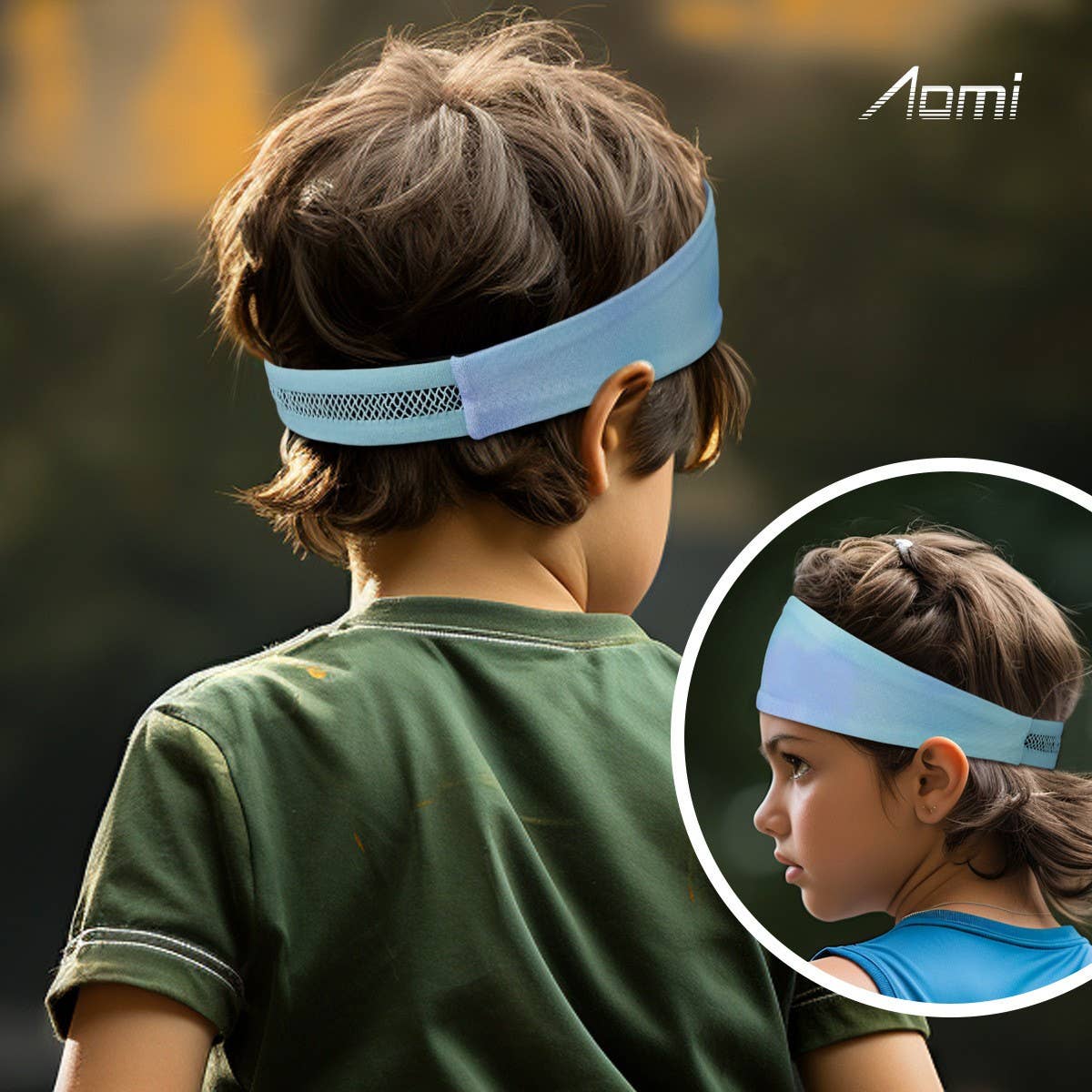 KIDS ANTIBACTERIAL SPORTS HEADBAND FOR RUNNING_CWMM7945