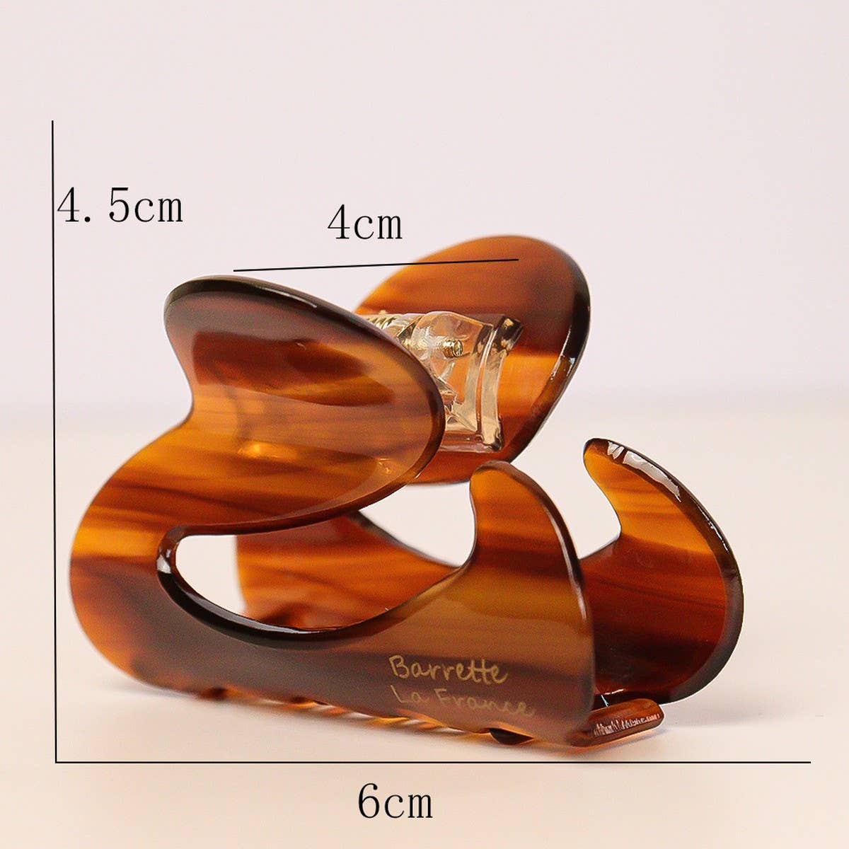 FRENCH ACETATE HALF UP HAIR CLIP IRREGULAR SHAPE_CWAHA2648