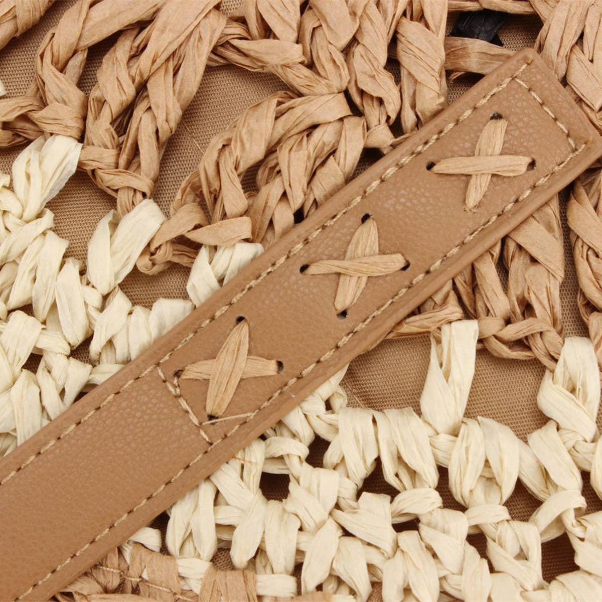 SIMPLE ROUND SHOULDER STRAW BAG_CWAB2016