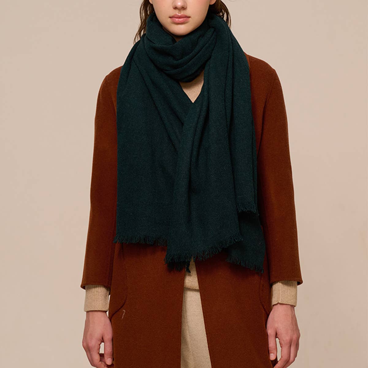 Unisex Yak Wool Shawl Warm Oversized Scarf_Cwasc2709