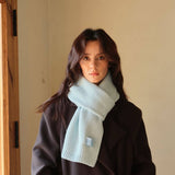 SOLID WOOL BLEND KNIT SCARF FOR WOMEN WARMTH_CWASC2284