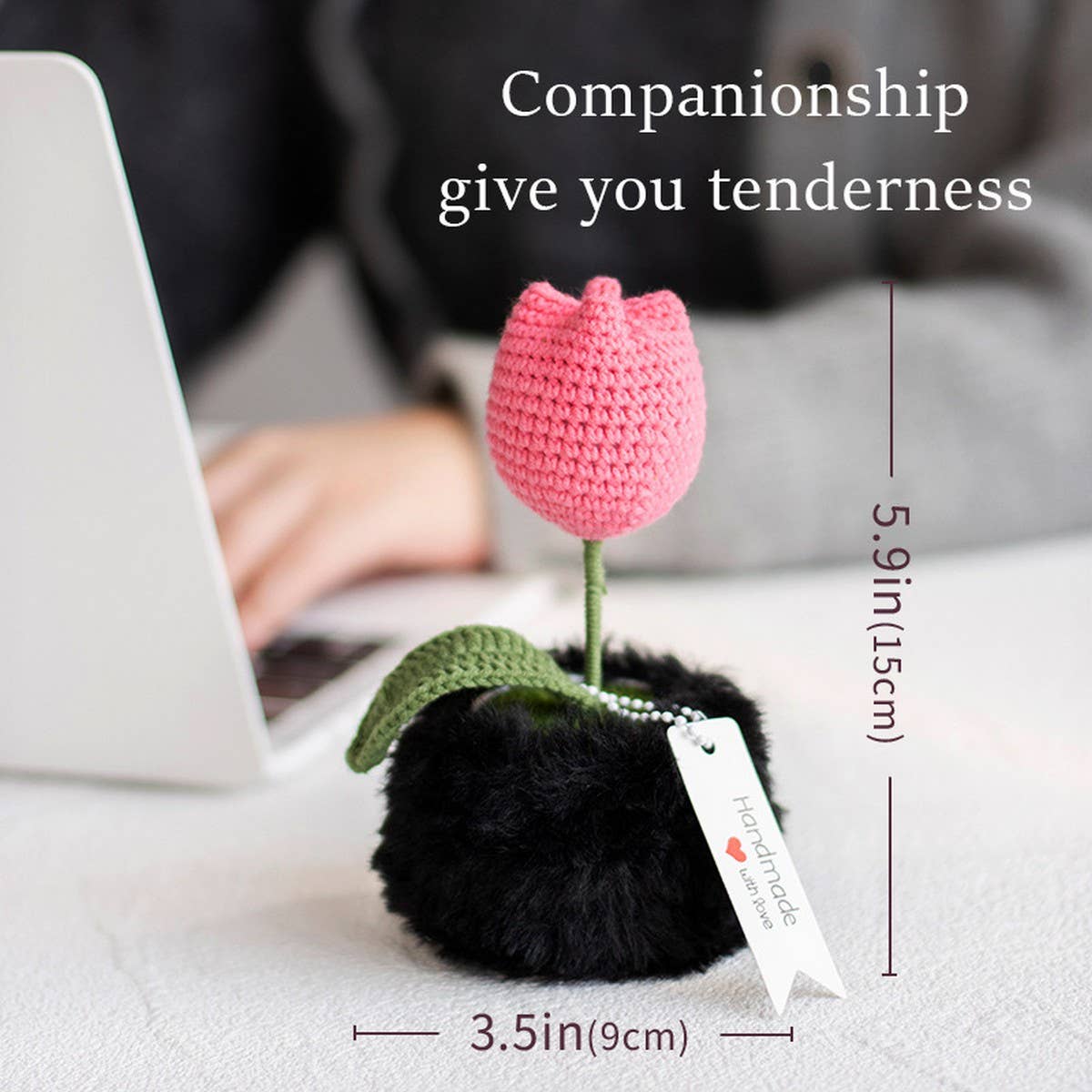 Cwmm9281_Tulip Knitted Cute Crochet Pot