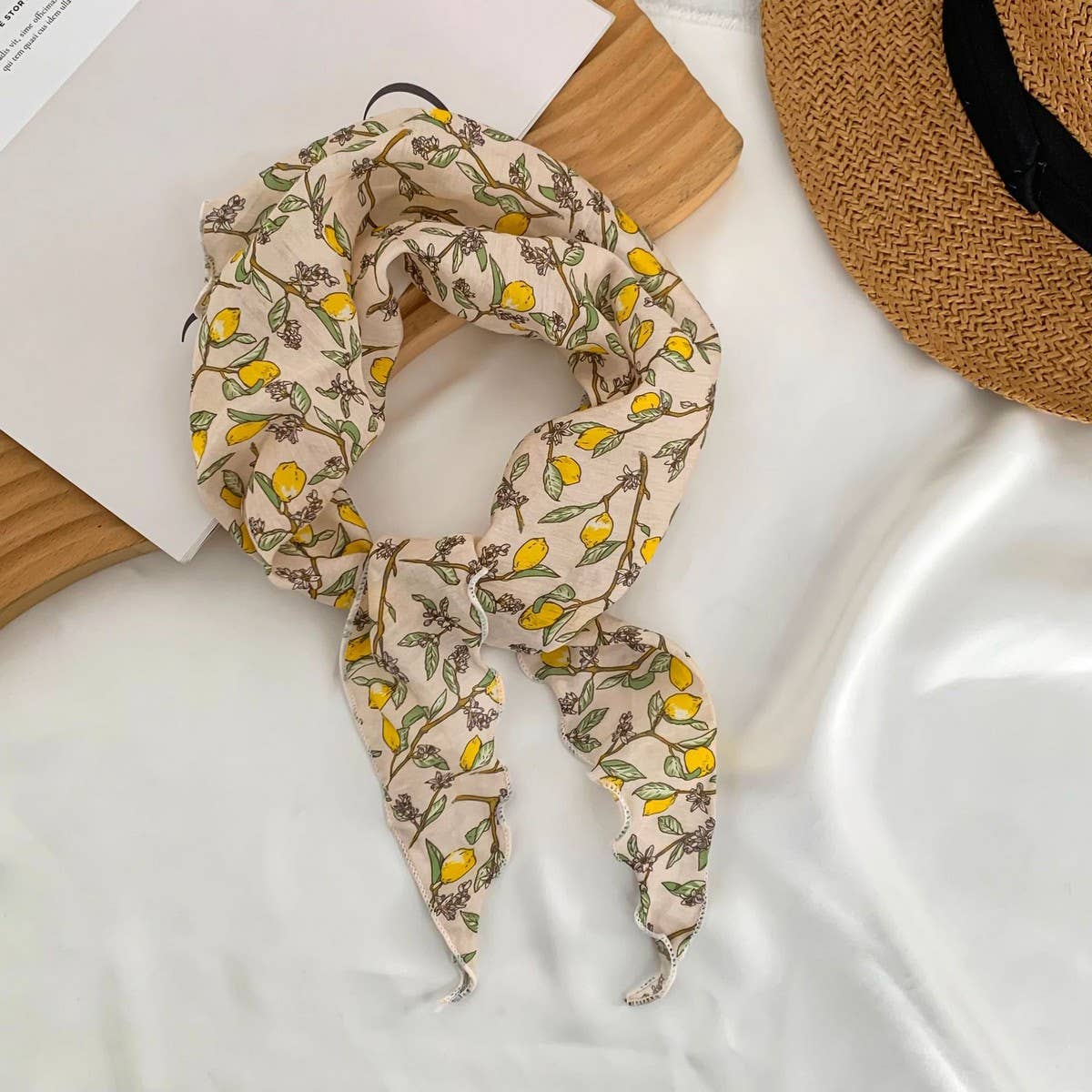 Floral Triangle Scarf Headband Neck Wrap_ Cwasc02967