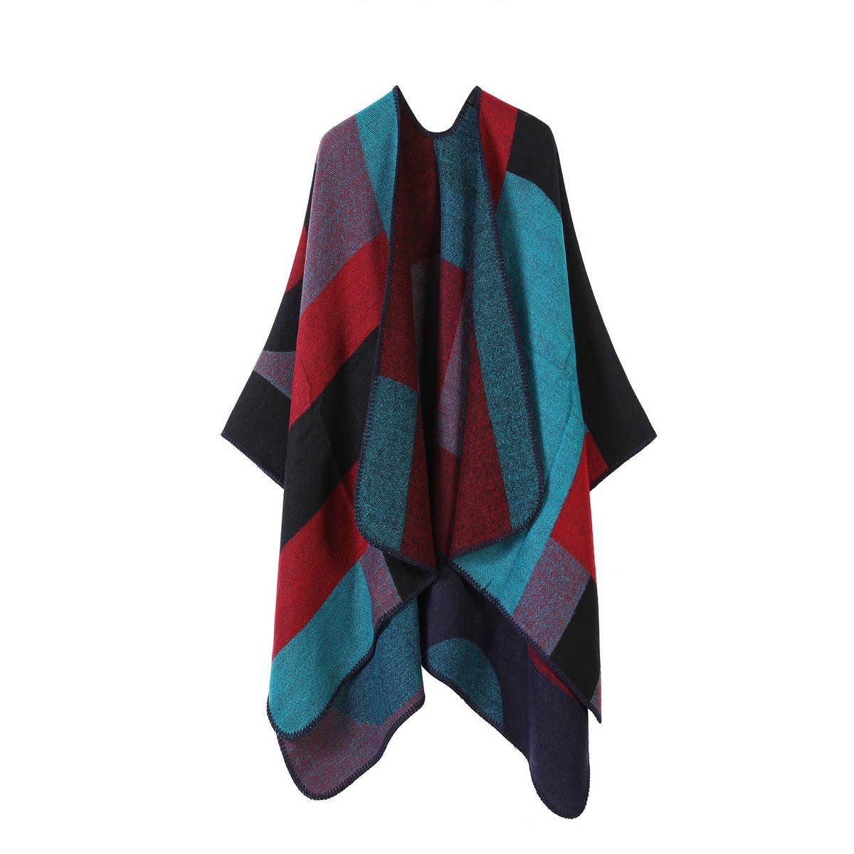 FAUX CASHMERE SHAWL WARM DOUBLE SIDED CLOAK_CWASC2253