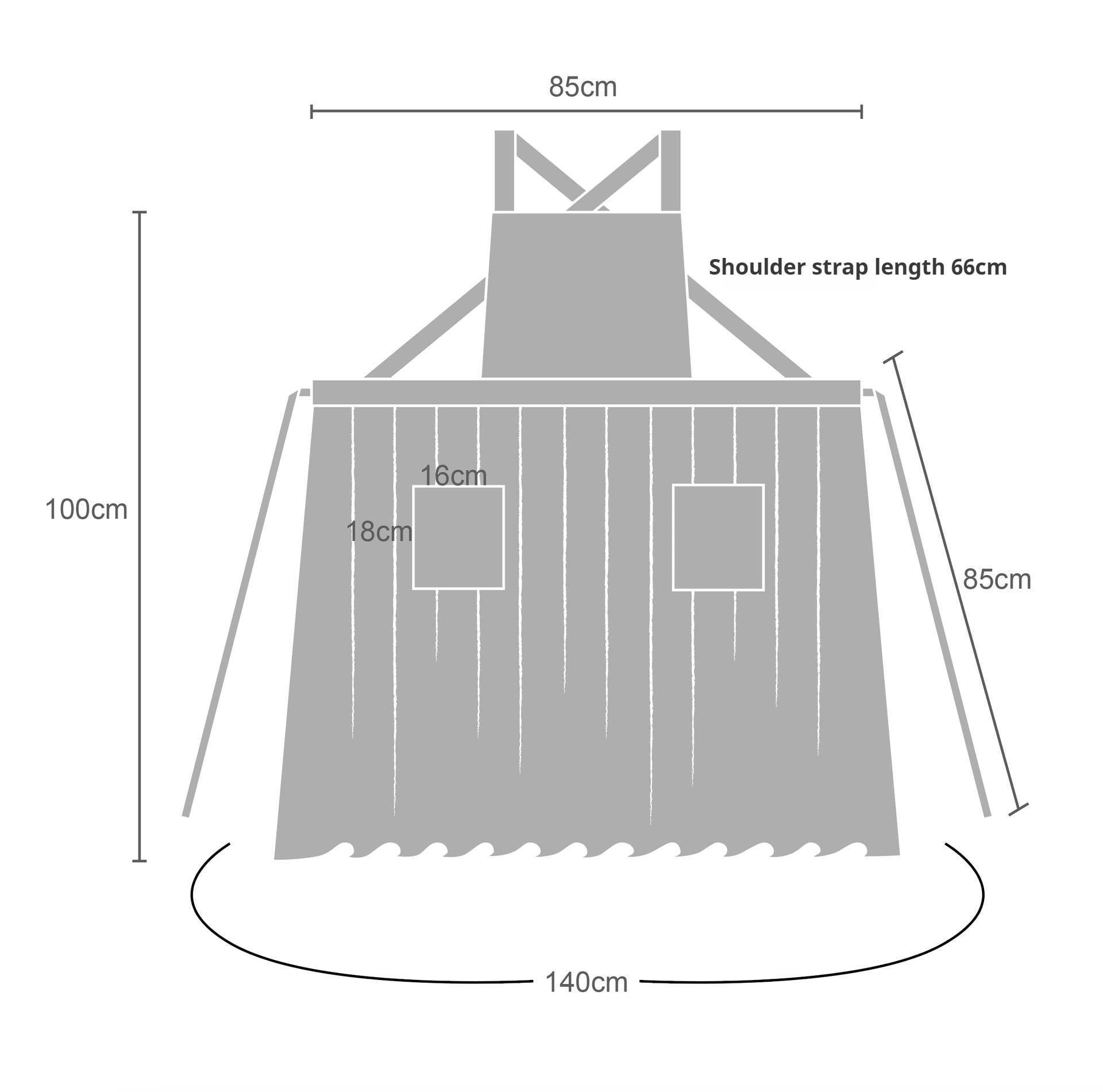 Waterproof Cotton Linen Apron Aprons With Pocket_Cwmm3287