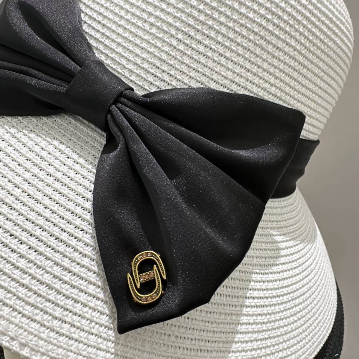 SUMMER ALL MATCH BOW STRAW HAT FOR WOMEN_CWAH3594