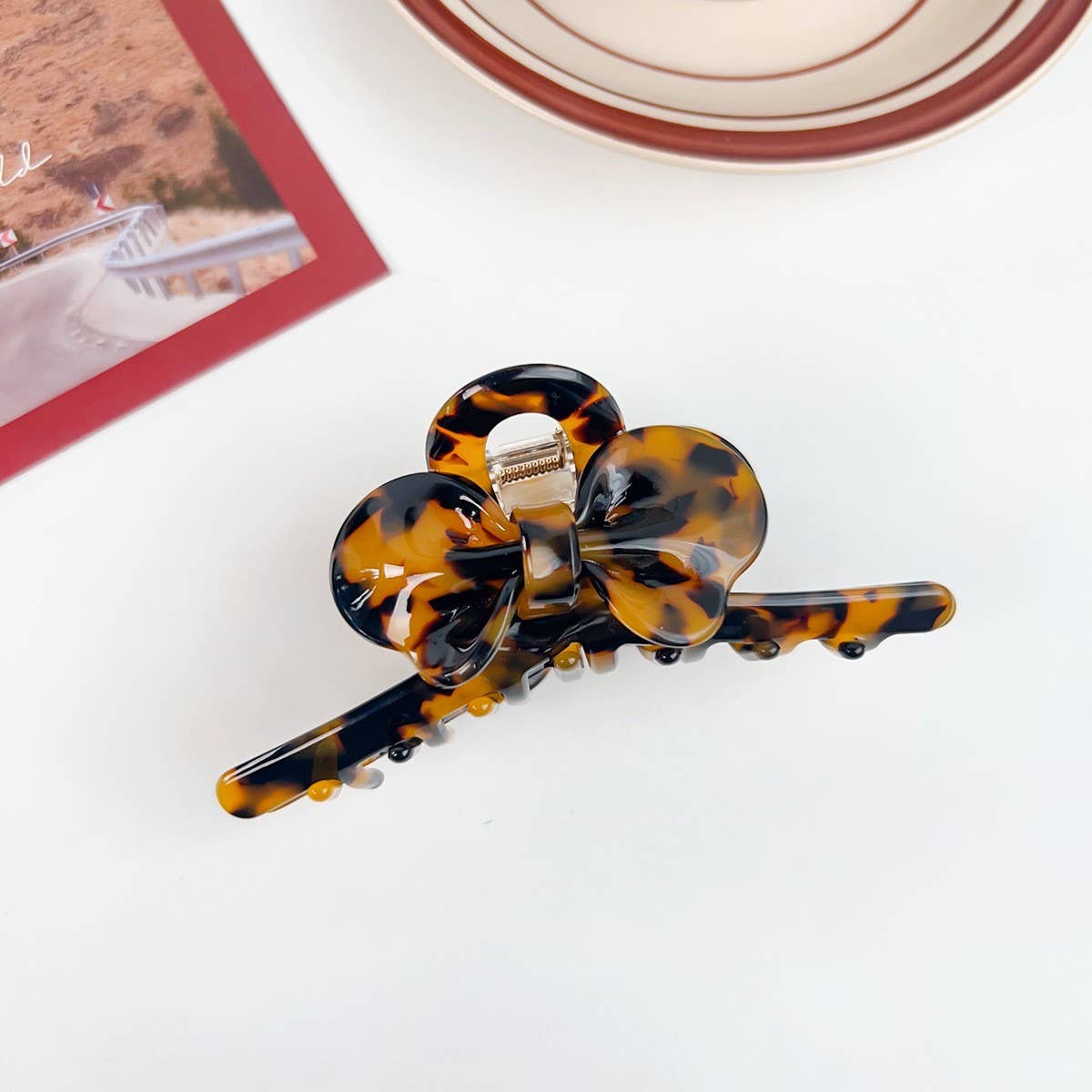 AESTHETIC AND HIGH END SWEET BOW HAIRPIN_CWAHA1587