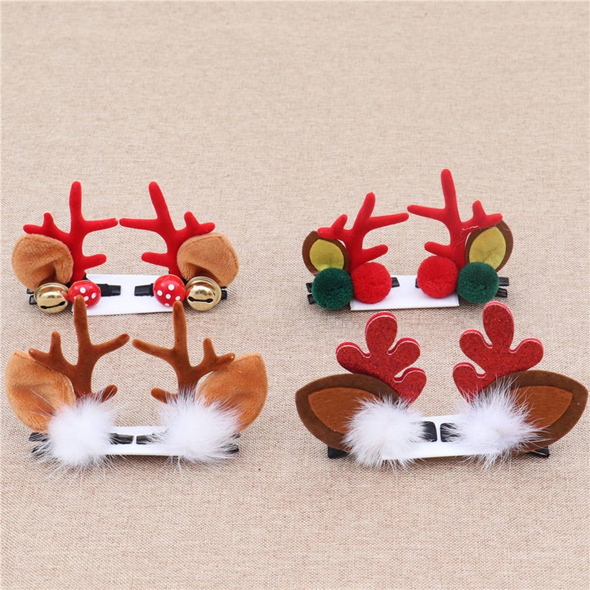 CHRISTMAS CUTE ELK ANTLERS CHILDRENS HAIRPIN_CWAHA2745