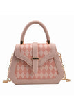 Plaid Boxhandlecross Chain Small Bag_Cwab0528