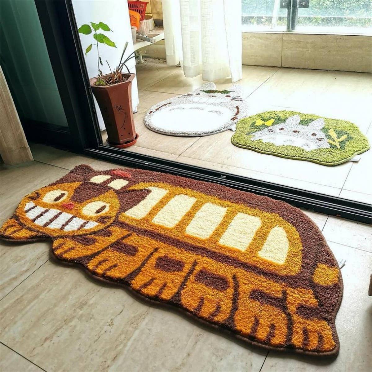 CUTE CAT ABSORBENT NON SLIP BATHROOM DOOR MAT_CWMM7330
