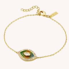 Womens Tarot Diamond Oil Drop Bracelet_Cwmm5523
