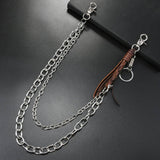 FASHIONABLE COWHIDE BRAIDED TASSEL PANTS CHAIN_CWMM4877