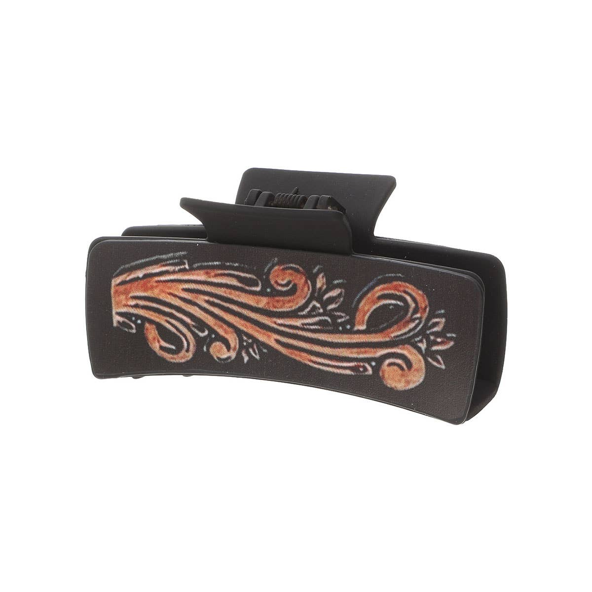 SUNFLOWER PU LEATHER HAIR CLAW WESTERN STYLE_CWASC1618