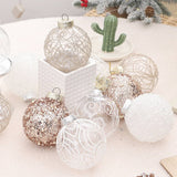 8CM PAINTED XMAS BALL ORNAMENTS GIFT BOX SET_CWMM9879