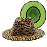 DOUBLE SIDED LEOPARD PRINT WOOL JAZZ HAT_CWAH2561
