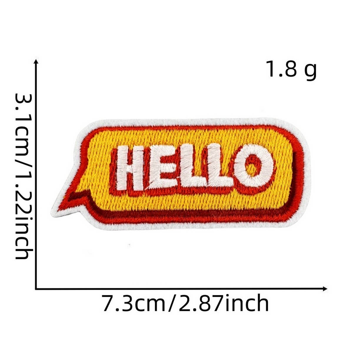 FUNNY TEXT PATCH EMBROIDERED CLOTH PATCH_CWMM4051