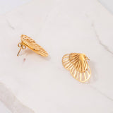 Unique And Creative Butterfly Gold-Plated Earrings_Cwmm3648