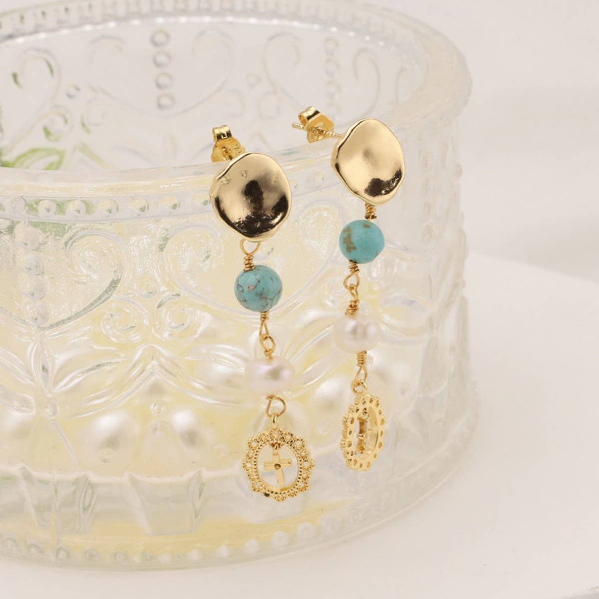 NEW HIGH END NATURAL FRESHWATER PEARL EARRINGS_CWAJE3807