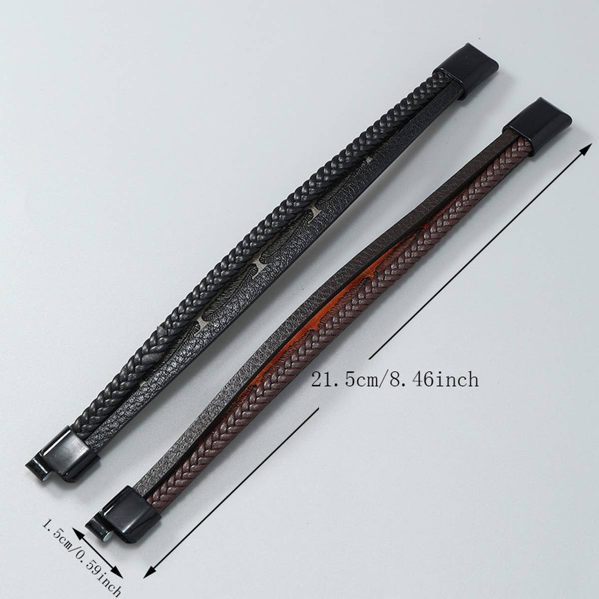 SIMPLE MULTI LAYERED HAND WOVEN LEATHER BRACELET_CWMM4527