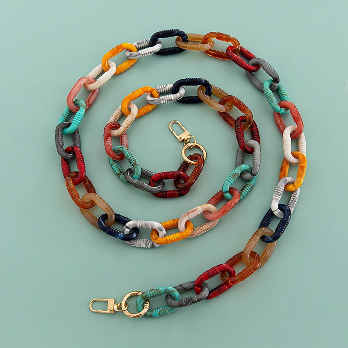 47 24MIXED COLOR BAG CHAIN PHONE CASE STRAP_CWMM5091