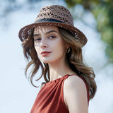EUROPEAN AND AMERICAN CASUAL WOVEN STRAW HAT_CWAH1346