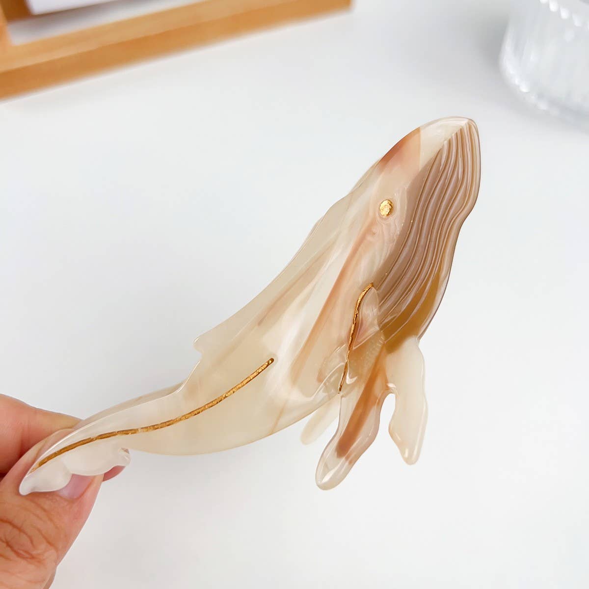 Cartoon Whale Personality Aesthetic Hairpin_Cwaha1490