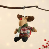 CHRISTMAS PLAID FABRIC DOLL PENDANT_CWMM1922
