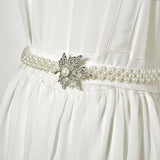 NEW WOMENS ELASTIC PEARL WAIST CHAIN_CWABE0514