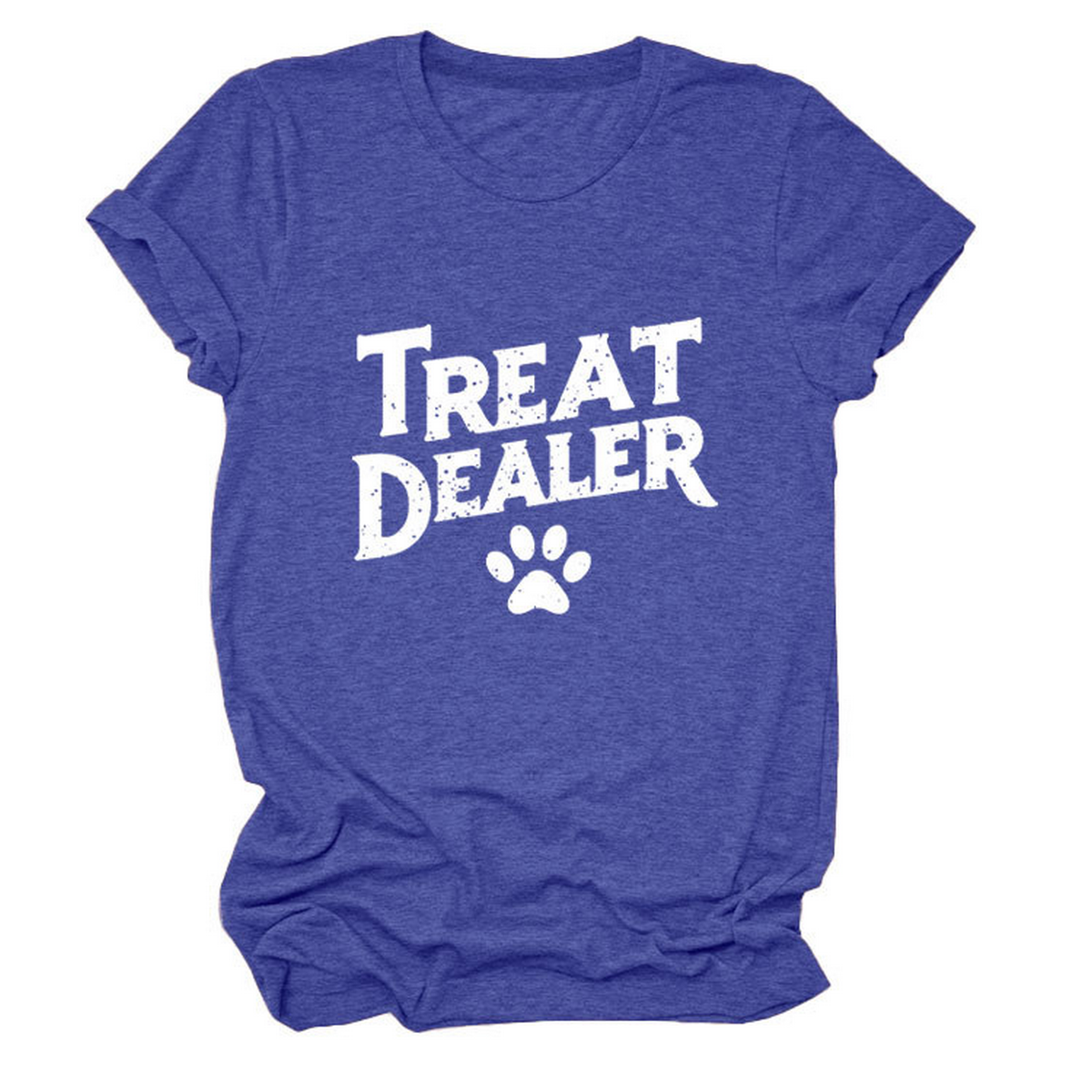 STYLISH CREW NECK SHORT SLEEVE TEE FOR WOMEN_CWDSD8365