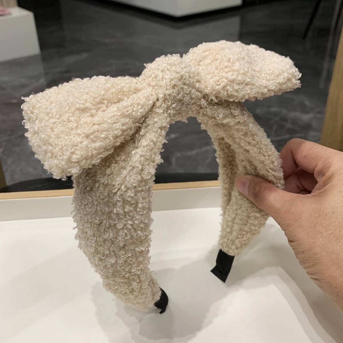 AUTUMN AND WINTER SIMPLE BOW HEADBAND_CWAHA2569