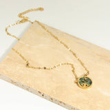 ALL MATCH DEVILS EYE NATURAL STONE NECKLACE_CWMM5659